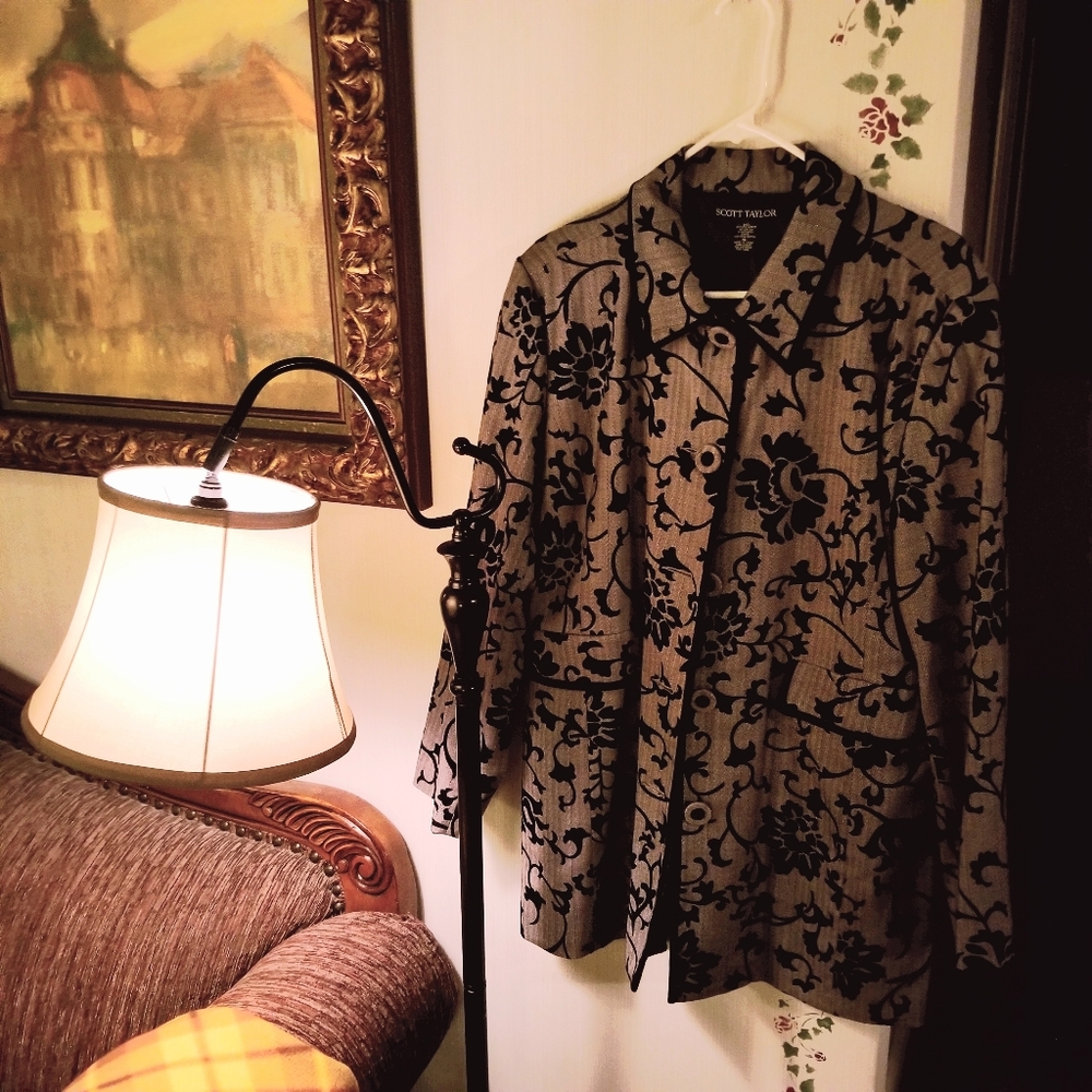 Womens Tan and black Jacket